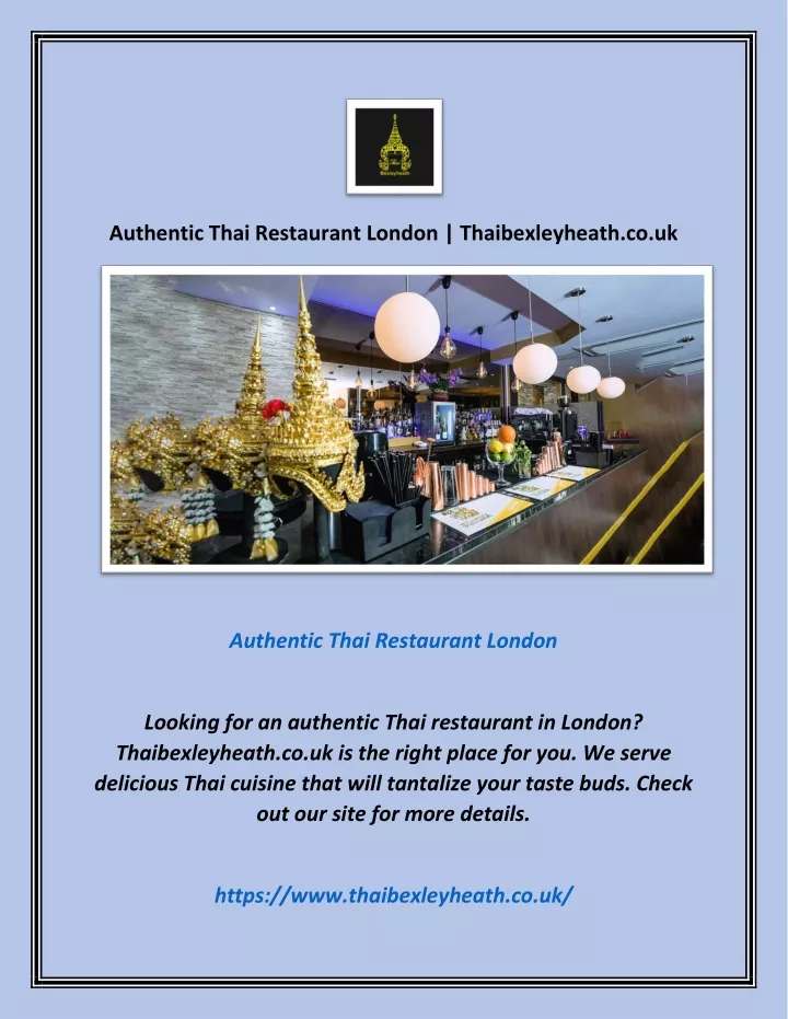 authentic thai restaurant london thaibexleyheath