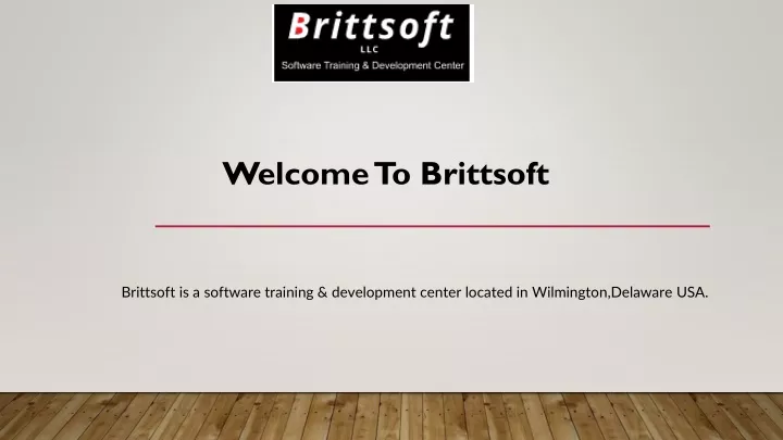 welcome to brittsoft