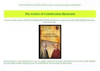 [F.R.E.E D.O.W.N.L.O.A.D R.E.A.D] The Articles of Confederation Illustrated Read Online