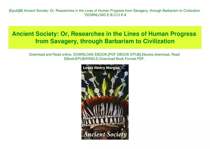 epub ancient society or researches in the lines