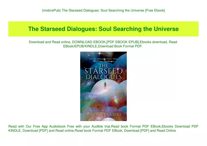 mobi epub the starseed dialogues soul searching