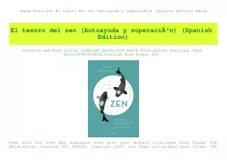 (Epub Download) El tesoro del zen (Autoayuda y superaciÃƒÂ³n) (Spanish Edition) EBook