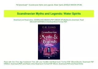 Pdf [download]^^ Scandinavian Myths and Legends Water Spirits [KINDLE EBOOK EPUB]