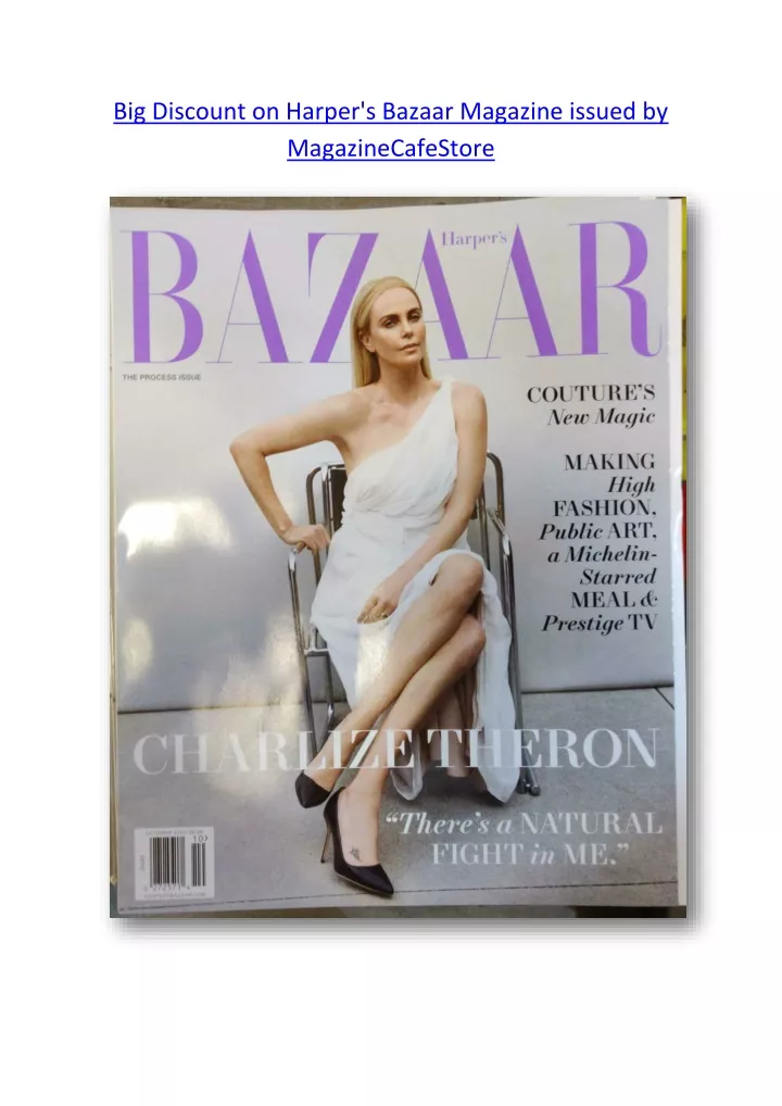 big discount on harper s bazaar magazine issued