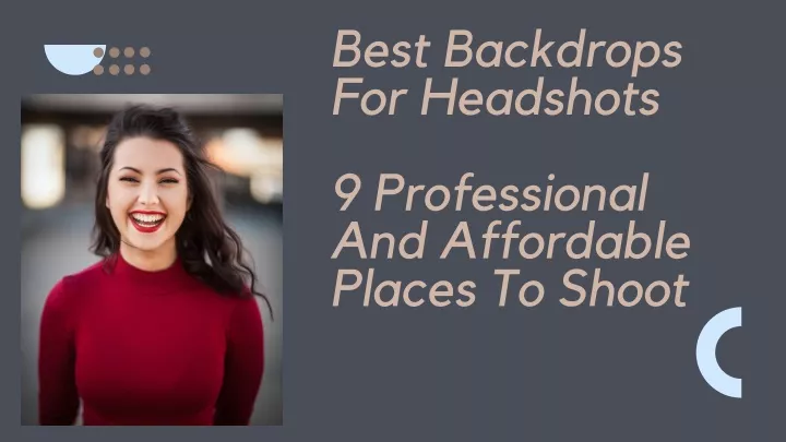 best backdrops for headshots