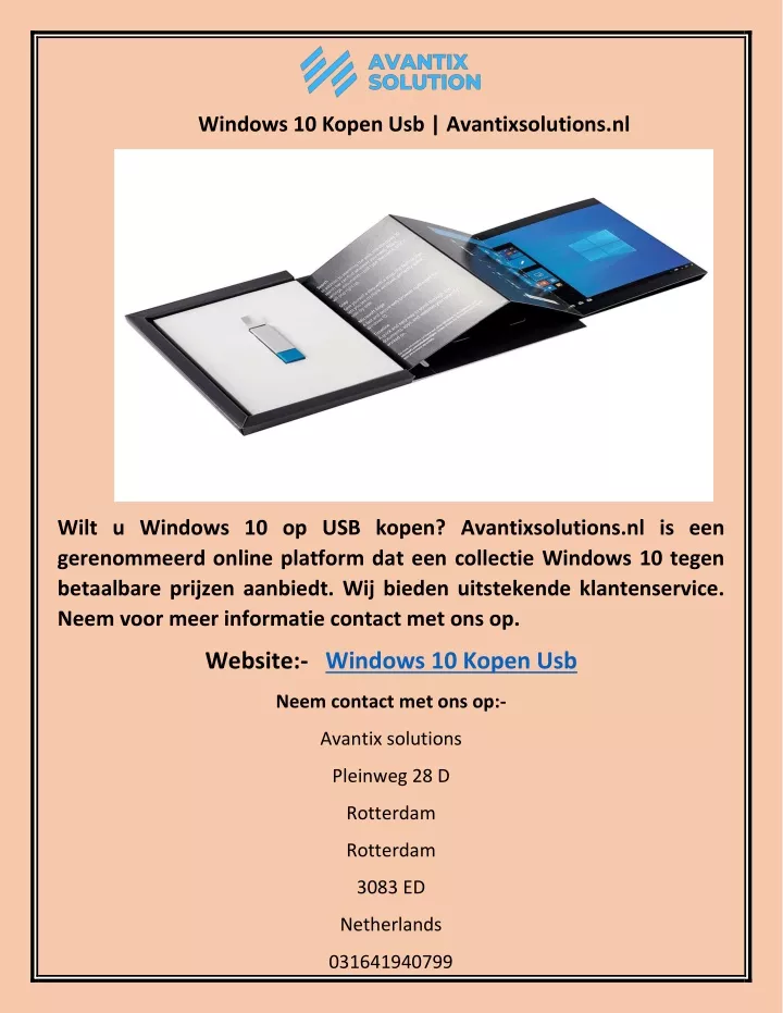 windows 10 kopen usb avantixsolutions nl