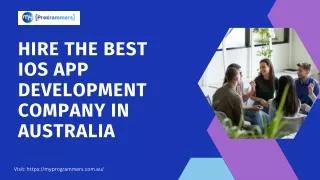 Hire the best ios app development company in Australia