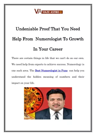 Best Numerologist in Pune Call-9881517056