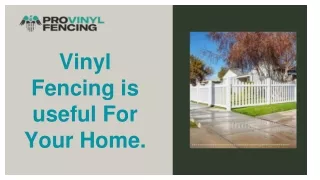 Vinyl Fencing