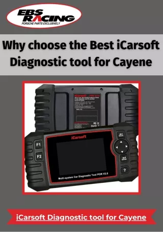 Why choose the Best iCarsoft Diagnostic tool for Cayene