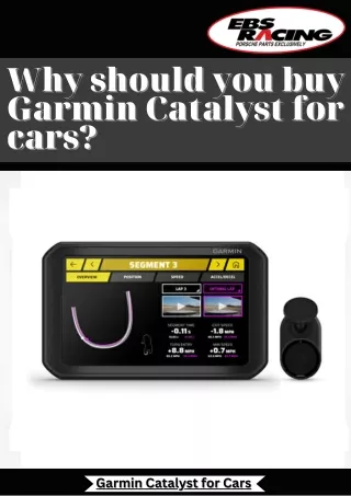 Garmin Catalyst for cars