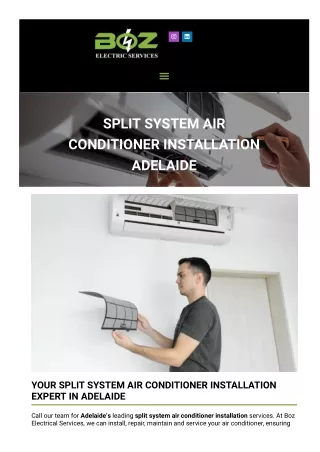 Split System Air Conditoning Installation Adelaide