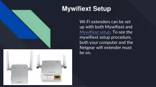 Mywifiext Setup