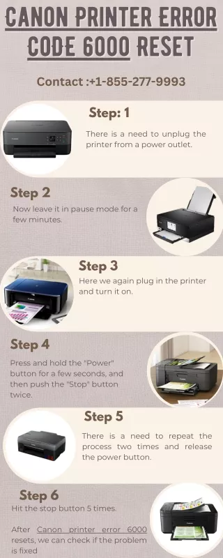 canon printer error canon printer error code 6000