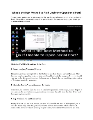 what is the best method to fix if unable to open