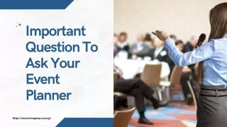Important Question To Ask Your Event Planner