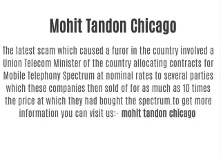 Mohit Tandon Chicago