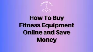 Buy fitness equipment