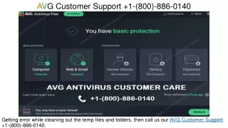 a v g customer support 1 800 886 0140