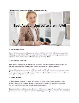 the benefits of accounting software for business