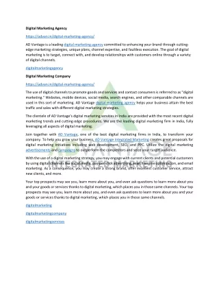 digital marketing agency