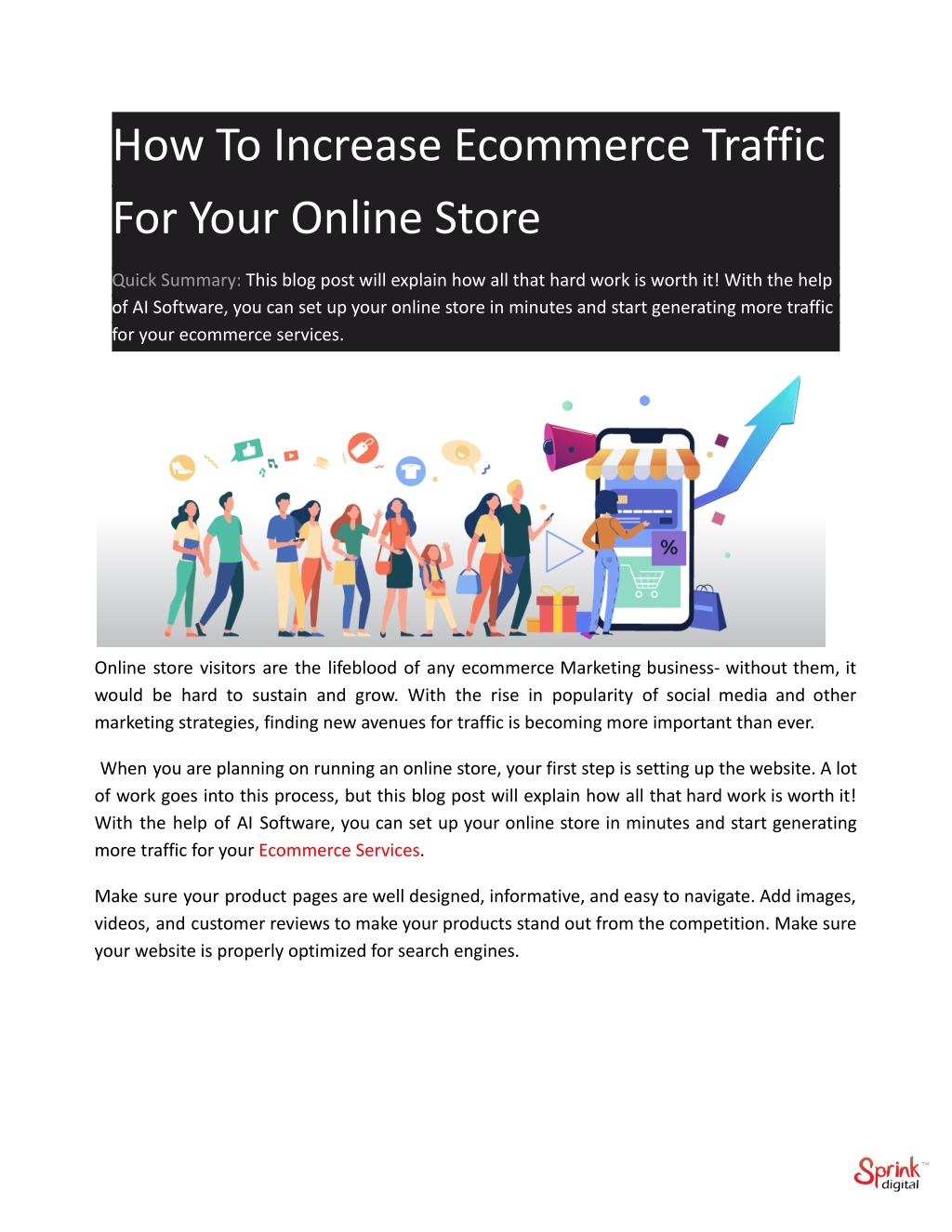 PPT - How To Increase Ecommerce Traffic For Your Online Store ...