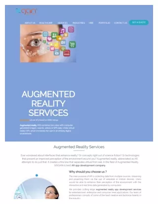 augmented reality service in USA