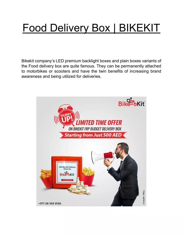 food delivery box bikekit