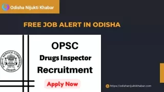 Free Job Alert In Odisha