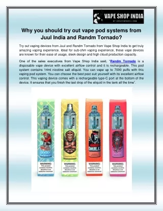 why you should try out vape pod systems from juul