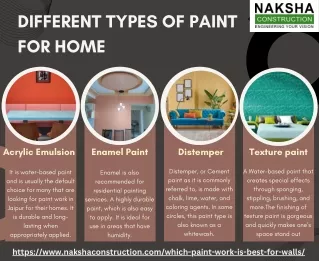 Which Type of Paint Work is Best for Walls