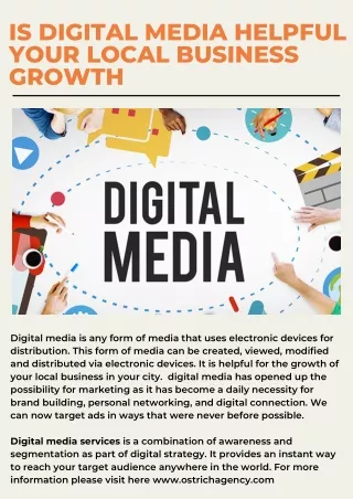 Is Digital Media Helpful Your Local Business Growth