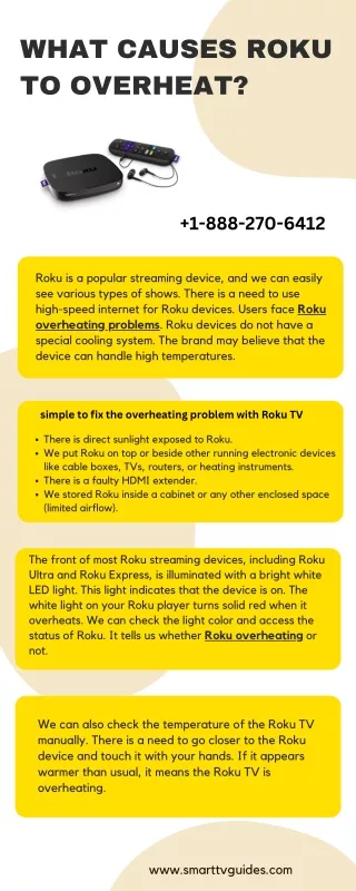What Causes Roku To Overheat  1-888-270-6412