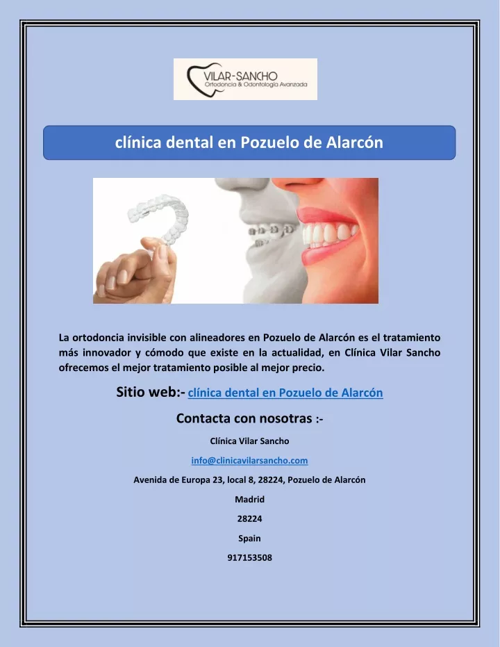 cl nica dental en pozuelo de alarc n