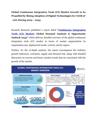 global continuous integration tools ci market