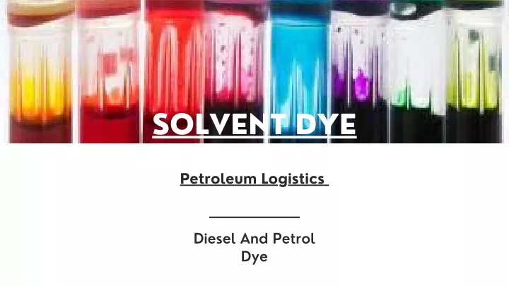 solvent dye