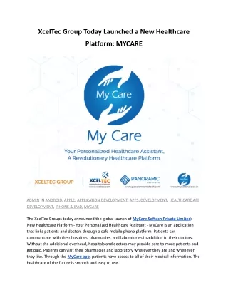 xceltec group today launched a new healthcare