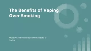 The Benefits of Vaping Over Smoking