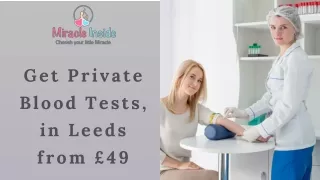Get Private Blood Tests, in Leeds from £49
