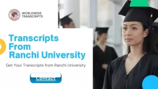 Transcripts From Ranchi University