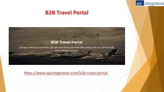 b2b travel portal