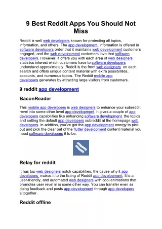 9 best reddit apps you should not miss