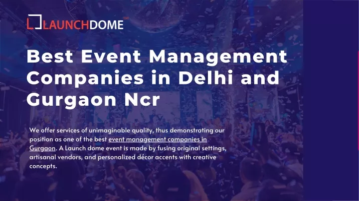 best event management companies in delhi