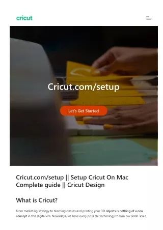 cricut.com setup Mac - Cricut Design Space Login