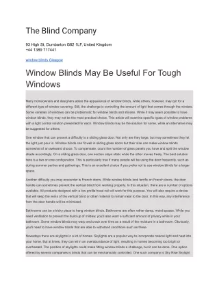 the blind company
