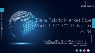 Data Fabric Market Size Worth USD 7.72 Billion in 2028