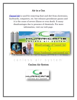 a air ir in a can in a can