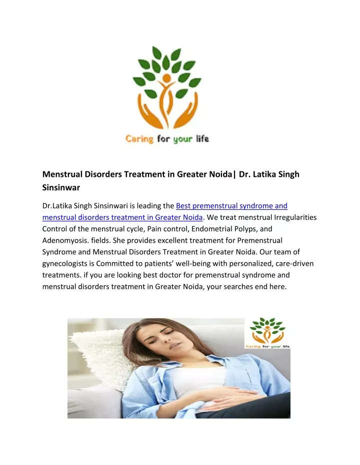 menstrual disorders treatment in greater noida