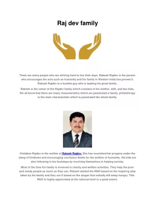 raj dev family