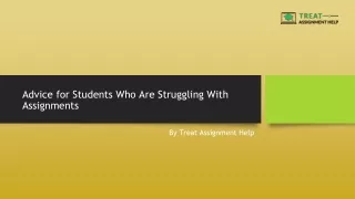 Advice for Students Who Are Struggling With Assignments